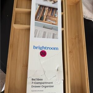 Brightroom Natural Bamboo Drawer Organizer